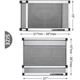 thumbnail image 2 of 2 Pack Expandable Window Screen - Adjustable Window Screen - Replacement Window Screen with Frame - Fit for Anti Bugs Mosquito Insects (15" H x 21" - 38" W, White), 2 of 7