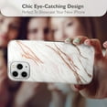 thumbnail image 4 of Vena Melange Marble Case Compatible with Apple iPhone 12 Pro Max (6.7"-inch), (Drop Proof Protection) Stylish Bumper Case Cover - White, 4 of 8