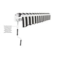thumbnail image 3 of Awntech 20' x 10' Maui Manual Patio Retractable Awning, Black/White Stripe, 3 of 7