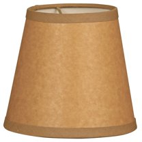 Royal Designs, Inc. Round Parchment Empire Chandelier Basic Shade CS-952-5BR/P-6, Brown, 3 x 5 x 4.5, Pack of 6