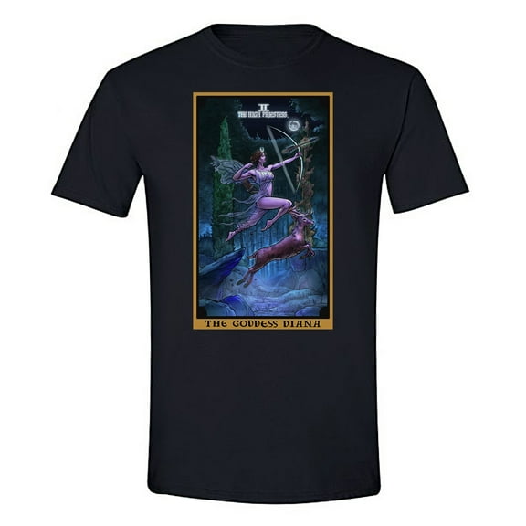 The Ghoulish Garb The Goddess Diana In The High Priestess Tarot Card Shirt Small