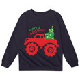 thumbnail image 4 of Toddler Girls Sweatshirts Crew Neck Christmas Graphic Letter Print Children's Long Sleeved Top Sweatshirts Casual Fashion Clothes Size 2-3T, 4 of 4