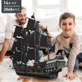 thumbnail image 1 of 2868pcs Pirate Ship Model Building Blocks - Perfect Gift for Kids Age 8+ and Adult Collectors!, 1 of 6
