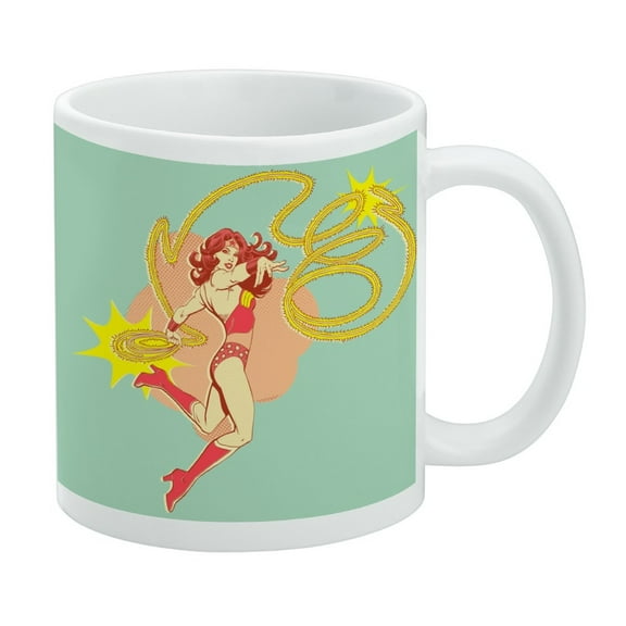Wonder Woman Golden Lasso White Mug