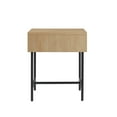 thumbnail image 5 of Walker Edison 18.5" Reeded 1-Drawer Side Table - Coastal Oak/ Black, 5 of 11