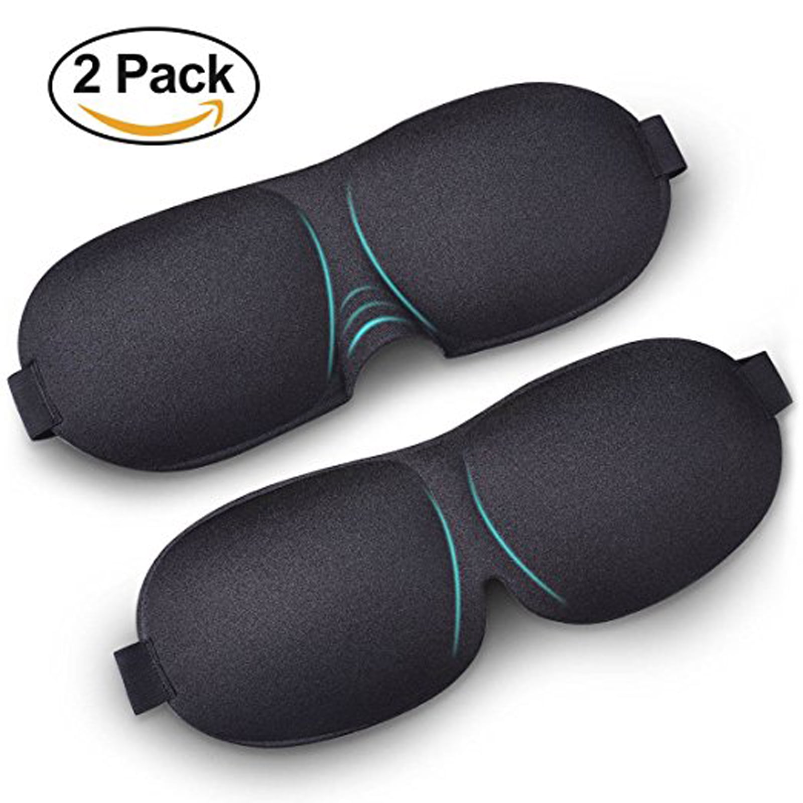 2Pack,EEEKit 3D Eye Mask Shade Sleep Soft Cover Rest Relax Travel