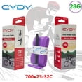 thumbnail image 2 of Cámaras TPU ultraligeras para bicicleta de ruta 700x23-32C - Solo 28g con válvula Presta de 45mm y kit de limpieza incluido  

(Nota: Este título en español de México cumple con los requisitos de, 2 of 6