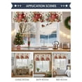 thumbnail image 6 of Valance Curtains for Kitchen Windows Vintage Pine Branch GingerbreadRod Pocket Valance Cappuccino on LinenShort Window Curtain Topper for Bedroom Living Room Bathroom 42x12in, 6 of 7