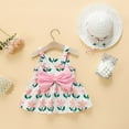 thumbnail image 4 of Baby Girl Dress 3-6 Months Summer Sleeveless Cute Prints Dress with Hat Trendy Dance Party Dresses Baby Outfits Girl ,2-3 Years, 4 of 5