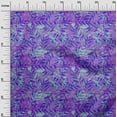 thumbnail image 3 of oneOone Silk Tabby Amethyst Fabric Leaves Sewing Craft Projects Fabric Prints By Yard 42 Inch Wide, 3 of 6