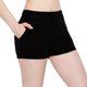 thumbnail image 5 of Pantalones cortos de yoga para mujer, para entrenamiento, de primera calidad, suaves, elásticos, sólidos, para porristas, para correr, bailar y jugar al voleibol, 5 of 5