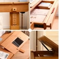 thumbnail image 6 of BALANBO Ergonomic Kids Desk and Chair Set, Adjustable Beech Wood Children Computer Desk with Shelf, 6 of 7