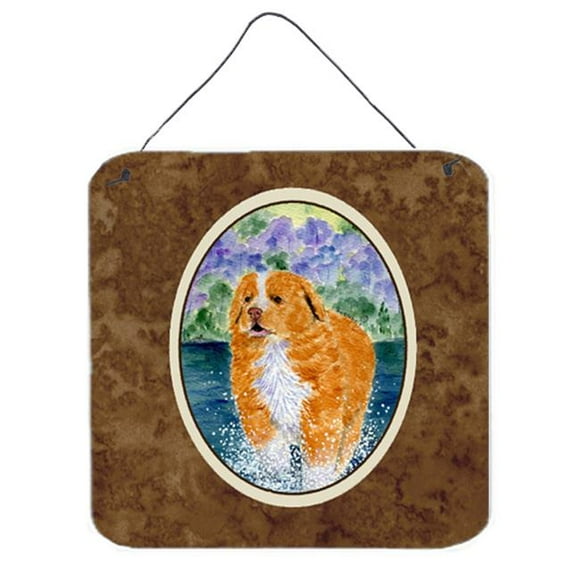 6 x 6 in. Nova Scotia Duck Toller Aluminium Metal Wall or Door Hanging Prints