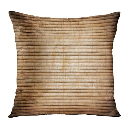 Dark Brown Bamboo - ECCOT Green Wood Bamboo Brown Japanese Japan Tropical Wall PillowCase Pillow Cover 18x18 inch