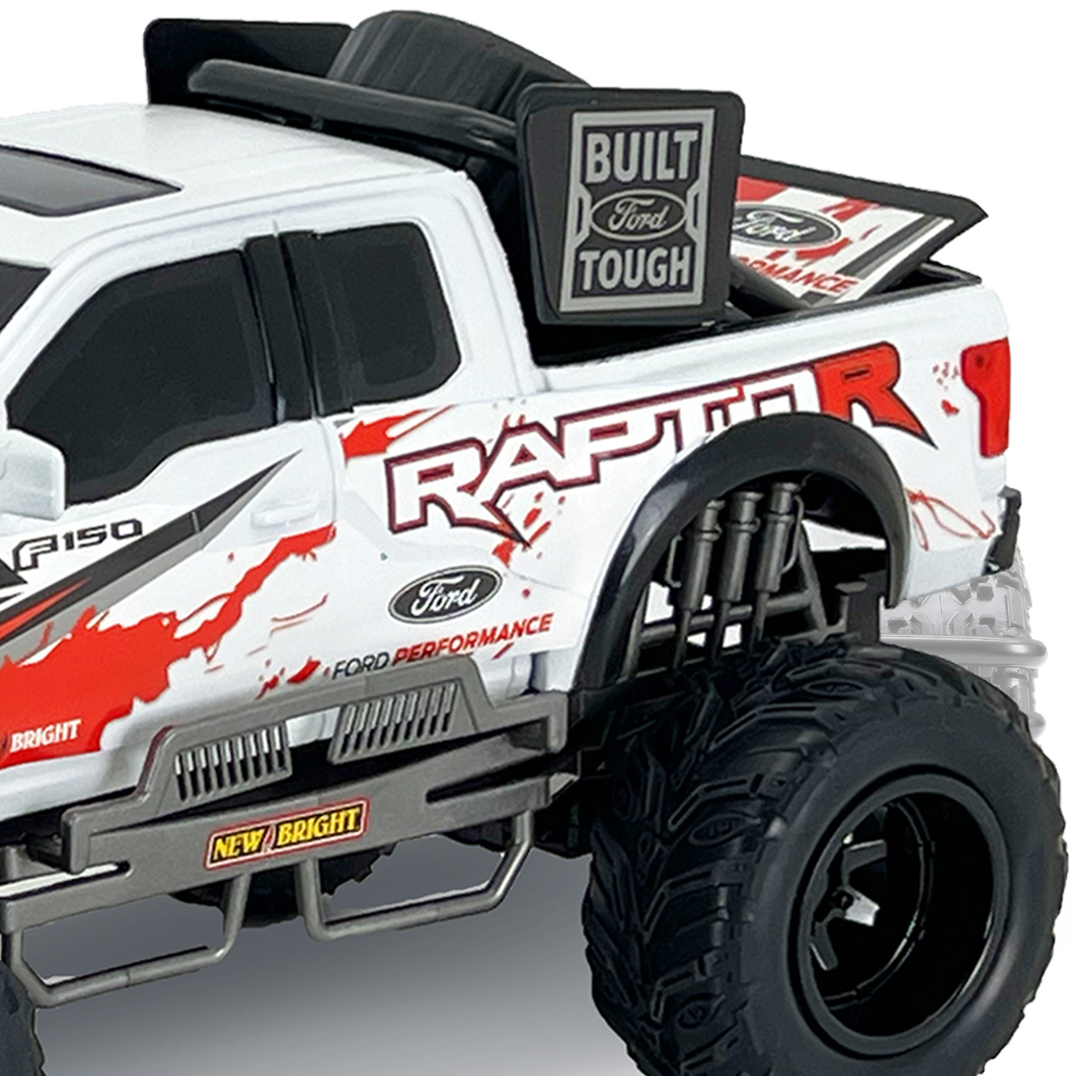 New Bright (1:10) Ford Raptor Battery Remote Control White Truck, 61078U-2H Child