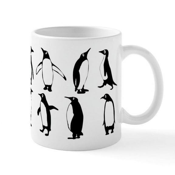 CafePress - Penguins Mugs - 11 oz Ceramic Mug - Novelty Coffee Tea Cup