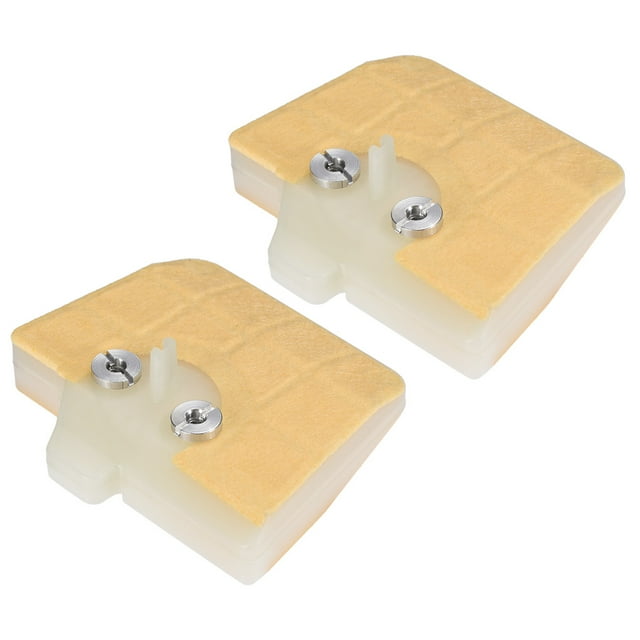 2 Pcs Filtre à Air Compatible avec STIHL 034 036 MS340 MS360 Pcs de Scie à Chaîne. Deux Filtres à Air Rectangulaires Mesurant 106mm x 91mm x 40mm, avec une Conception Lavable, Sans Huile, construction en Matériau durable, et Vis Métalliques pour Fixation Sécurisée. Compatible avec les Modèles de Scie à Chaîne STIHL 034, 036, MS340 et MS360.