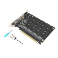 thumbnail image 3 of Adapter Card, Excellent Performance SSD To PCIE X16 Dual M.2 PCIE Adapter  For Computers PH44, 3 of 8
