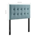 thumbnail image 6 of Emily Twin Biscuit Tufted Performance Velvet Headboard in Light Blue, 6 of 8