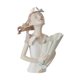 thumbnail image 2 of Jarrón con estatua femenina, escultura de niña, maceta floral, maceta de escritorio, elegante jarrón de flores para TV, mueble de mesa, adornos Blanco, 2 of 9