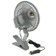 Performance Tool W1658 6-Inch Oscillating Fan (12v w/clamp) - Ideal for Cars, Trucks, RVs, Boats, and More to Keep You Cool and Comfortable On The Go