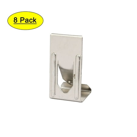 

Uxcell 26mmx14mm Photo Frame Metal Spring Turn Clip Hanger Siver Tone 8pcs