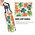 thumbnail image 4 of Yayeee 20oz Double Wall Stainless Steel Water Bottle with Flip Straw, White Clover Pattern, 4 of 7