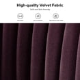 thumbnail image 6 of Tina's Home Modern Velvet Upholstered Loveseat Sofa with Gold Metal Legs for Small Spaces, Living Room Home Bedroom Purple, 6 of 10