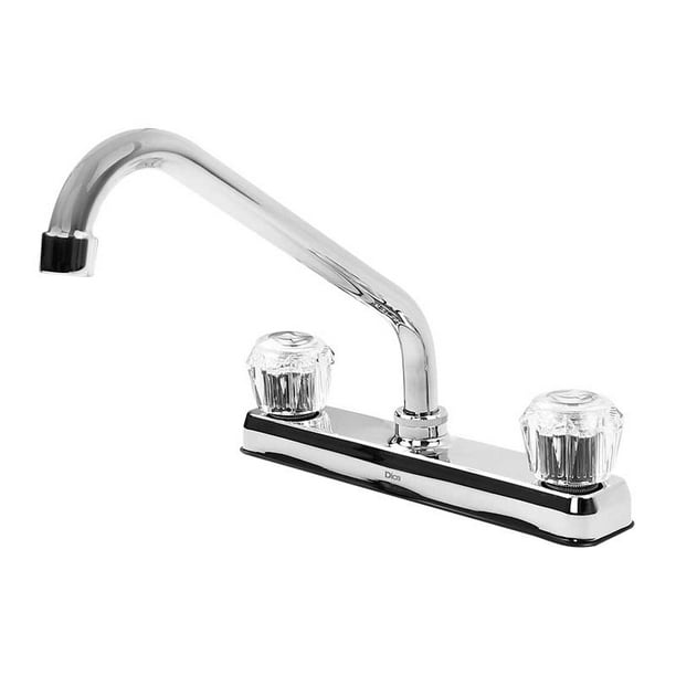 Llave Mezcladora Para Fregadero Dica 8 Acabado Cromado Dica Mezcladora DICA 4318A 8 PULG Walmart en linea