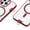 Claret, variant on General Metal Phone Tethers Tab Phone Lanyard Pad Small Phone Lanyard Clip Small for Full Phone Case compatibilities