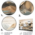 thumbnail image 3 of Designart "Geometric Horizons in Grey and Gold II" City Geometric Metal Wall Art, 3 of 5