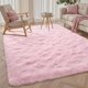 thumbnail image 4 of Alfombra LòutiRoot Home Pink Fluffy 120 x 180 cm para salón, 4 of 8
