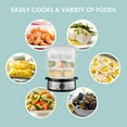 thumbnail image 4 of Elite Gourmet 9-Quart Stainless Steel 3-Tier Food Steamer, 4 of 9