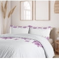 thumbnail image 6 of Ambesonne Flowers Duvet Cover Sets, Romantic Lilac Garden, 2-Queen, Lilac White, 6 of 7
