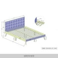 thumbnail image 3 of Castle Place Modern Wooden Queen Platform Bed, Walnut, 3 of 8