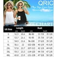 thumbnail image 4 of QRIC Women Plus Size Cami with Built in Bra Cup Summer Casual Flowy Relaxed Swing Pleated Lace Adjustable Straps Camisole, 4XL, 4 of 7