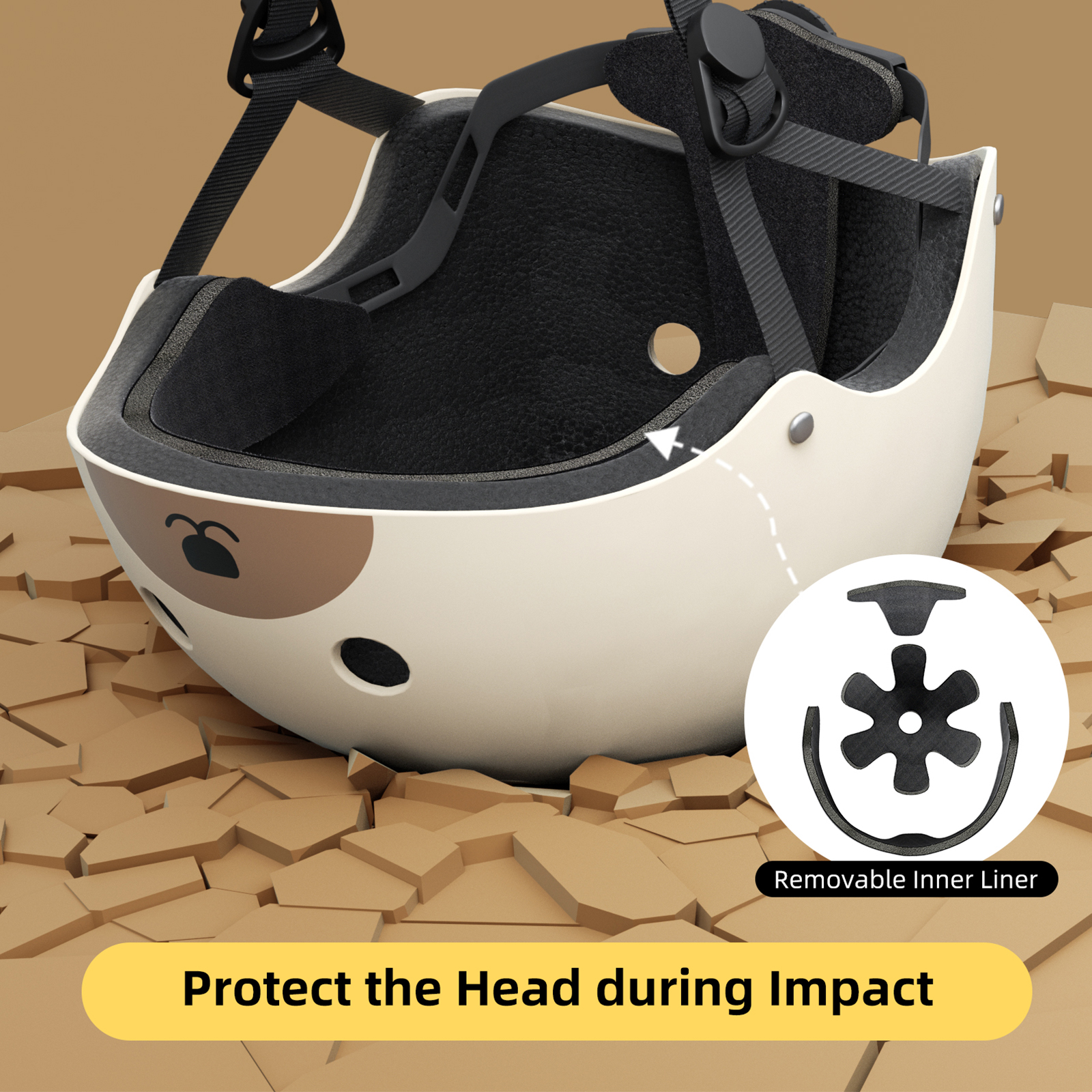 Korimefa Toddler Bike Helmet with 3D Animal Design photo 6