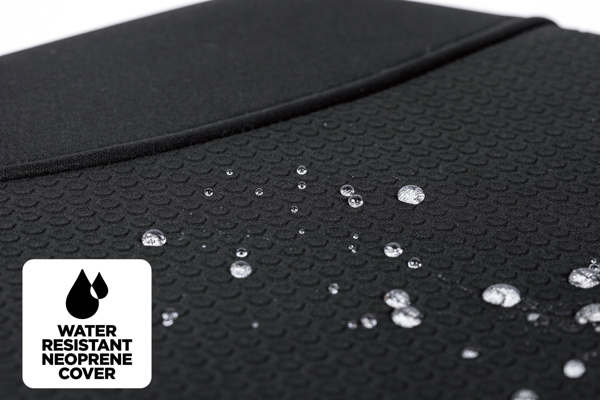 Auto Drive 1-Piece Memory Foam Neoprene Seat Cushion Black Universal Fit, 19CU26