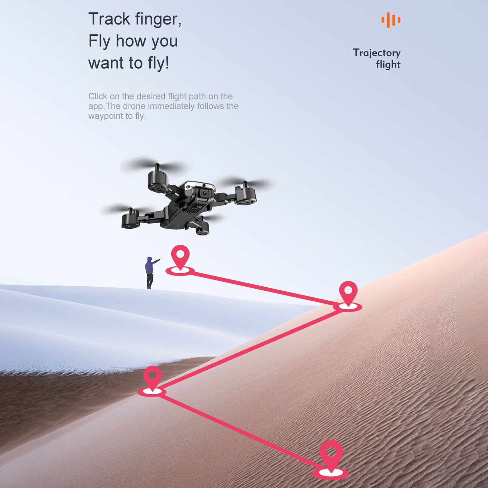 Drone with Camera for Beginners and Teens, Dual Camera with Obstacle Avoidance, Foldable FPV RC Quadcopter with Long Flight Time for Indoor and Outdoor