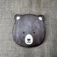 thumbnail image 3 of Posavasos de oso con dibujos creativos y bonitos japonés, nogal negro, mesa de comedor, soporte para taza de té Afortunado Sencillez, 3 of 4