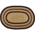 thumbnail image 6 of VHC Brands Potomac Jute Placemat Stencil Stars Burgundy Oval Textured Set of 6 12x18, 6 of 7