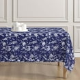 thumbnail image 2 of Decorative Tablecloth, Wrinkle and Stain Resistant, Spillproof Water Repellent, Easy Care Washable Polyester Fabric for Dining, Kitchen, Holiday and Party, 60" x 84", Branch Toile, 2 of 6