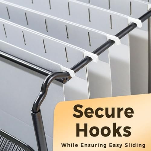 25 Pack Hanging File Folders, Gray Folders, Hanging File Folders Letter Size with 1/5-cut Tabs, Stay Organized for Your Home and Office Bulk File and Documents