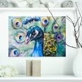 thumbnail image 1 of Belle Paon Aquarelle - Impression sur Toile Abstraite, 1 of 3