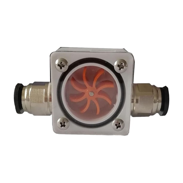 Indicador de flujo de agua Rápido Connection Profesional PC Indicador de refrigeración de agua Herramienta de medición de la oficina para reemplazos Typea 6 mm