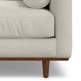 thumbnail image 6 of Morrison 42 inch Wide Mid-Century Modern Arm Chair in Cream White, 6 of 11