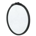 thumbnail image 6 of Hassch Round Mirror, 30" Baroque Style Circle Mirror Vintage Black Wood Frame Wall Mirrors for Vanity, Bathroom or Bedroom, 6 of 9
