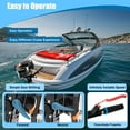 thumbnail image 3 of 4-Stroke 6HP 140CC Gas Powered Manual Start Heavy Duty Air Cooled Outboard Motor Propeller, 3 of 10