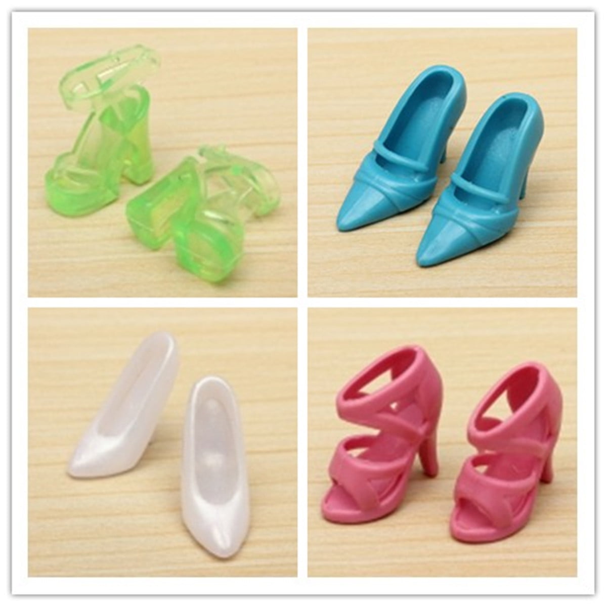 40Pairs//Lot Doll Shoes High Heel Sandals for Barbie Doll Fashion