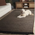 thumbnail image 3 of SAFAVIEH Montauk Cora Checkered Area Rug, Natural/Black, 5' x 8', 3 of 11